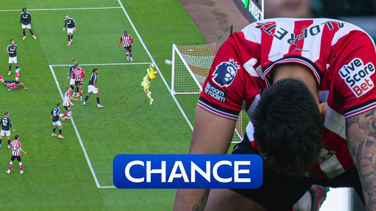 Sunderland hit the bar against Aston Villa.