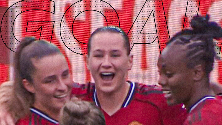 Terland scores for Man Utd against Leicester