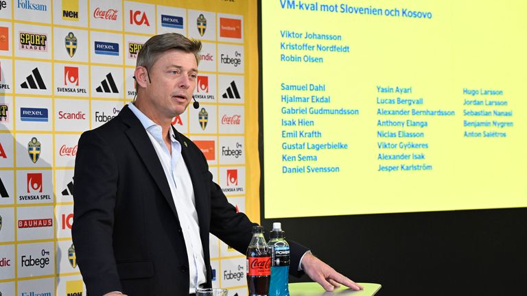 Tomasson says he watches 55 players for the Swedish national team