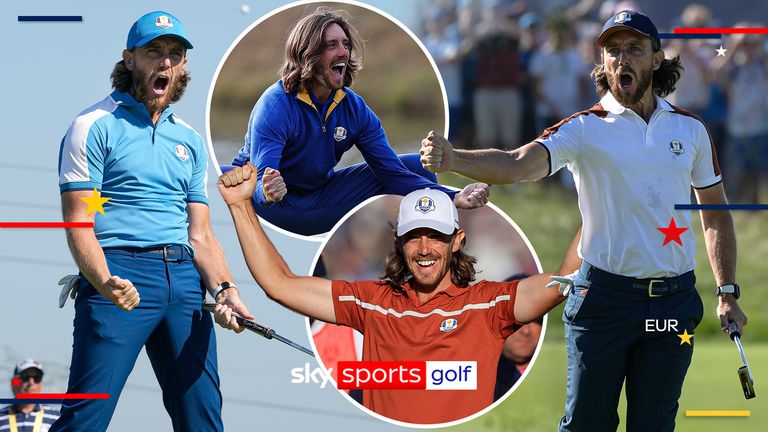 TOMMY FLEETWOOD RYDER CUP SHOTS