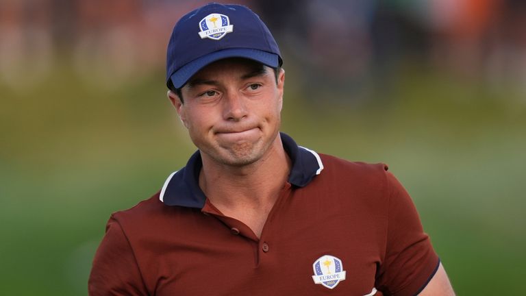 Viktor Hovland da Europa, 2025 Ryder Cup (Associated Press)