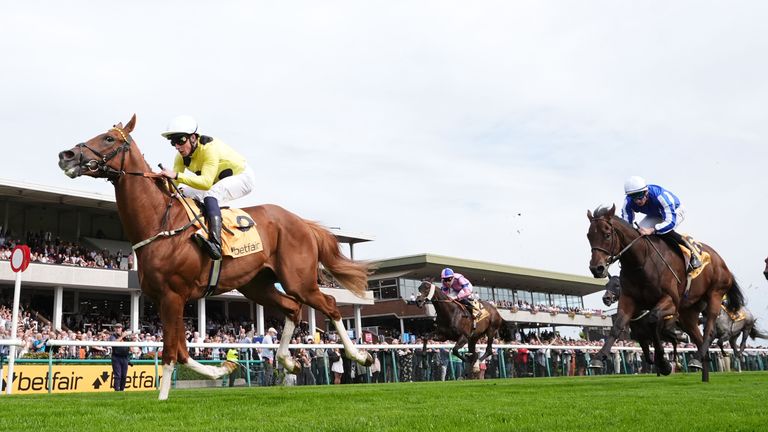William Buick rode Zeus Olympios to success in the opener