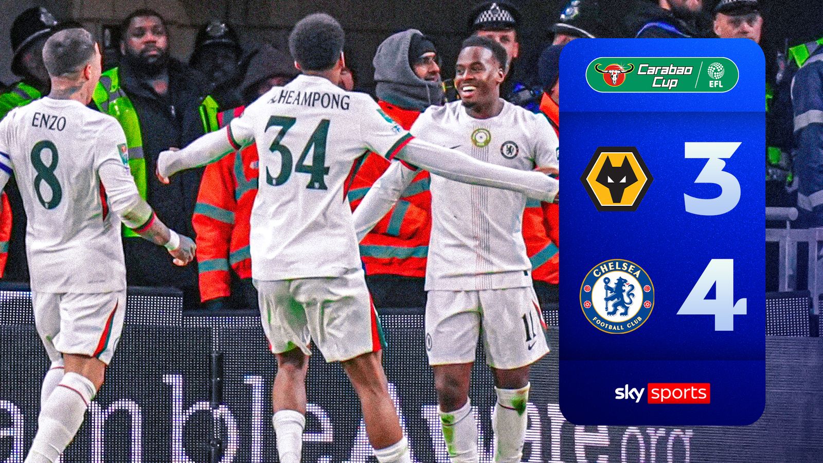 Seven goals and a red card! Chelsea squeeze past Wolves in thriller