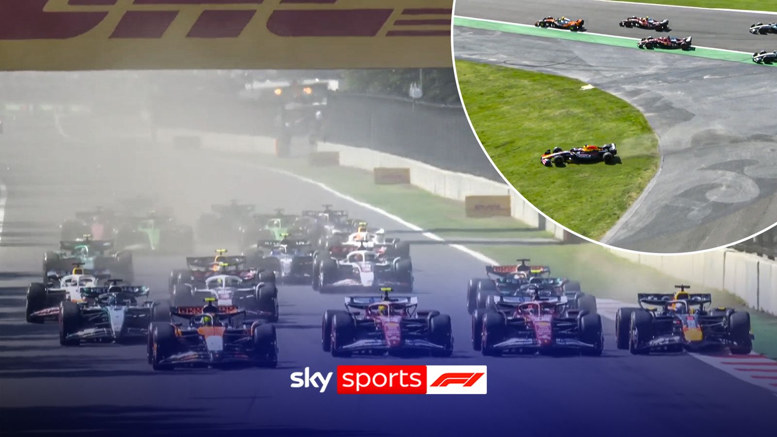 Norris lidera el GP de México con Piastri cayendo y Verstappen saliéndose de pista