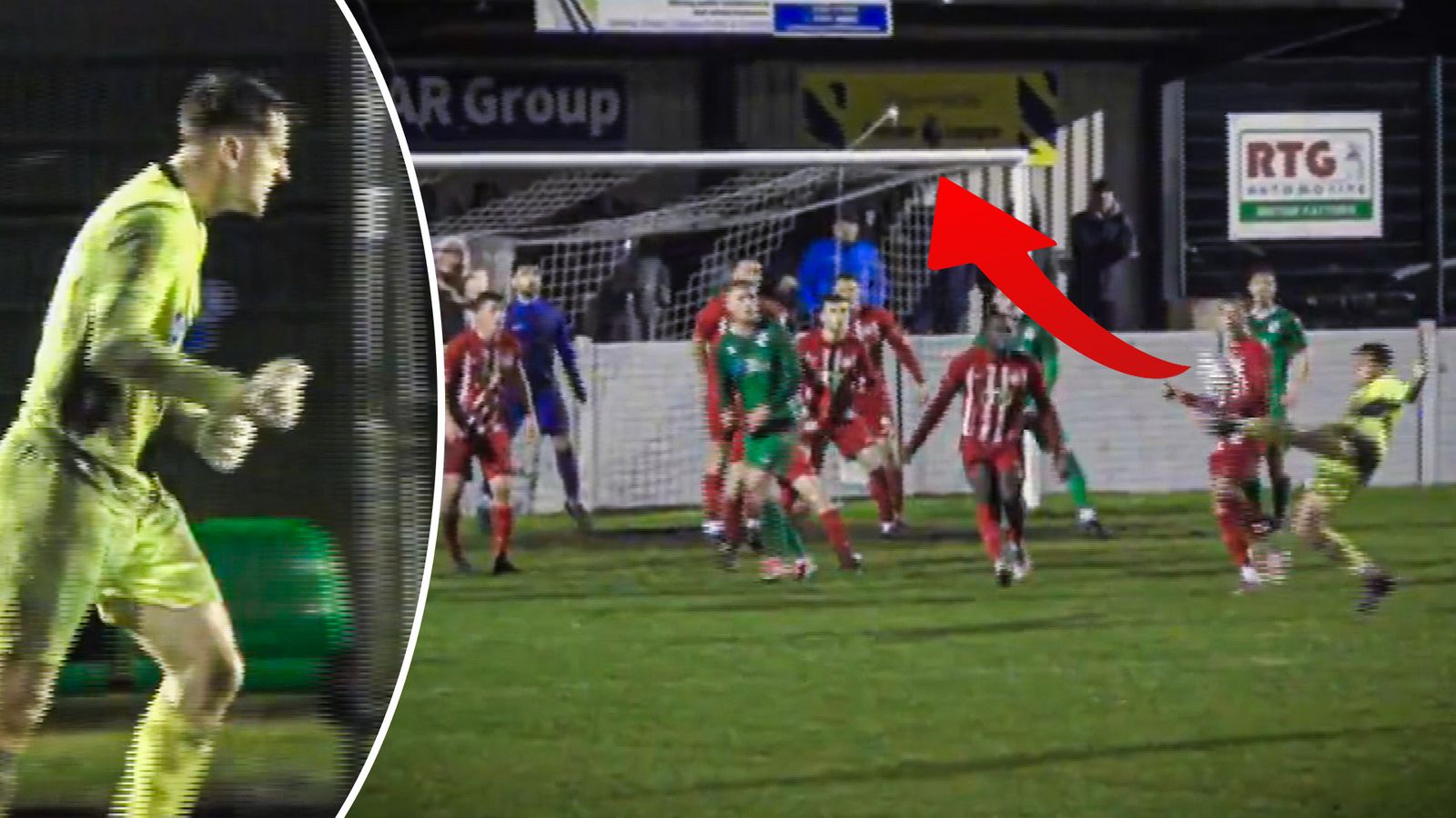 Unreal! Goalkeeper scores non-league WONDERGOAL in stoppage-time!