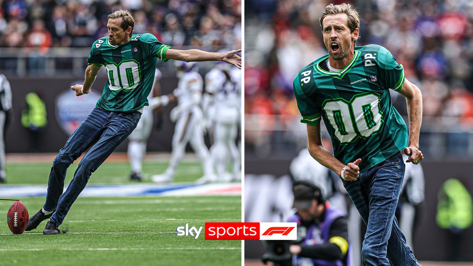 Peter Crouch attempts 25-yd field goal at Tottenham Hotspur Stadium! - Sky Sports
