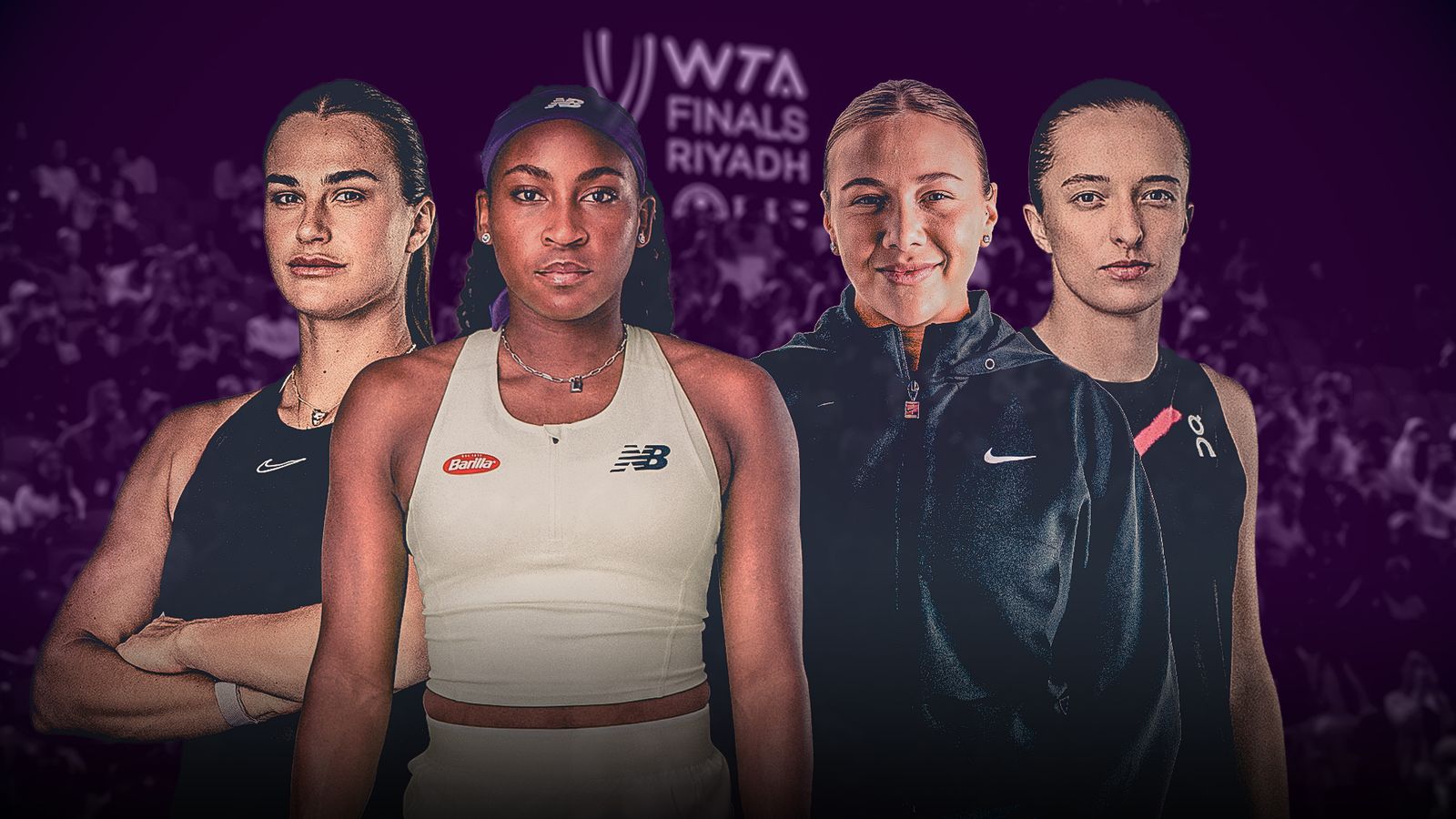 WTA Finals: Can Gauff retain her title or will Sabalenka, Swiatek or Anisimova win?
