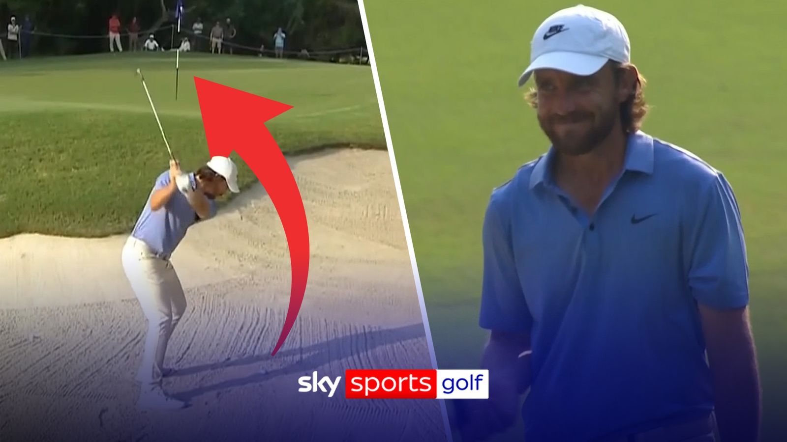 Tommy Fleetwood nails a superb EAGLE on 14th hole at the India Championship