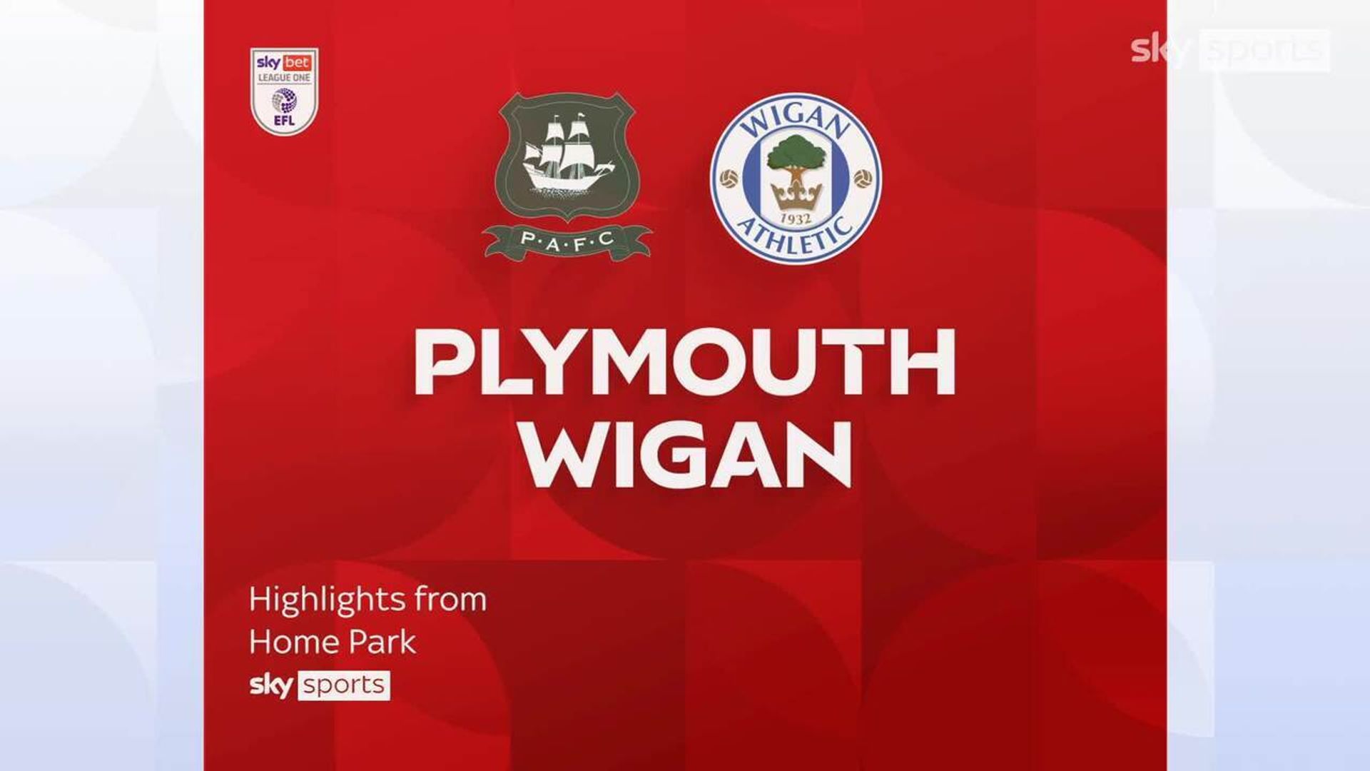 Plymouth 1-1 Wigan 