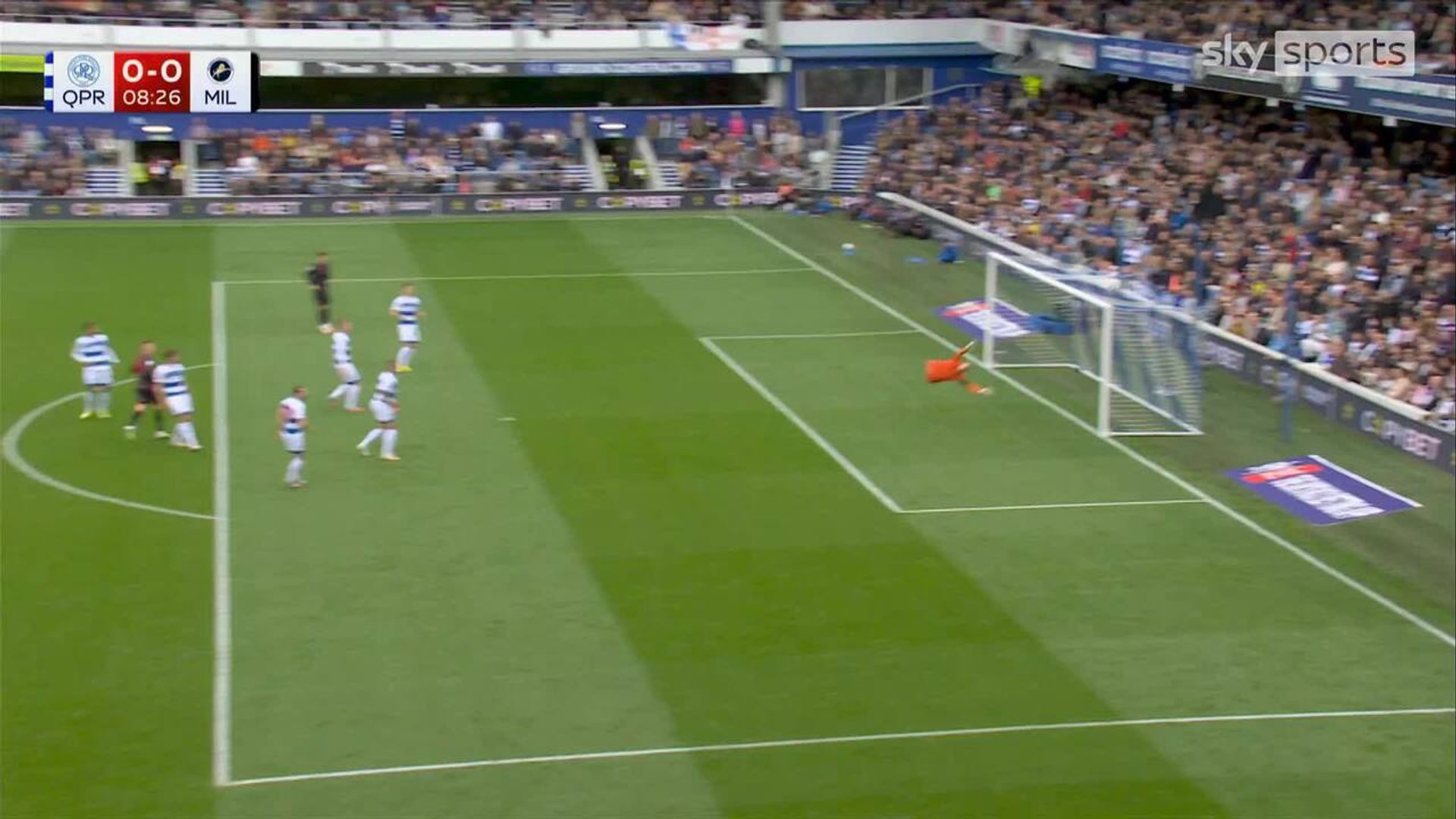 QPR vs Millwall: Nardi denies Smallbone with stunning save
