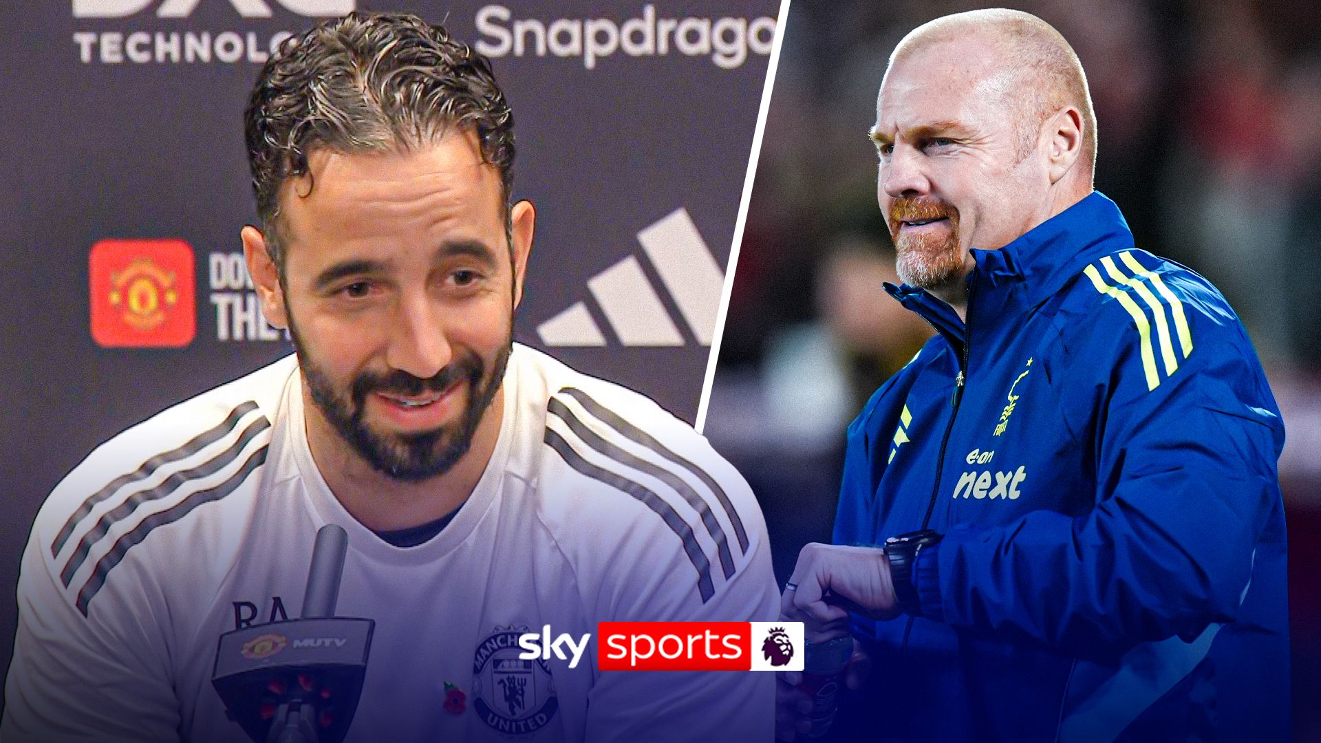 'Maybe it's true!' | Amorim reacts to Dyche claim he'd do better at Man Utd in a 4-4-2