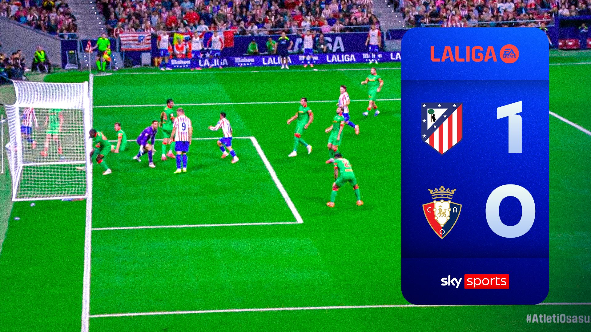 Almada strike sees Atletico past Osasuna