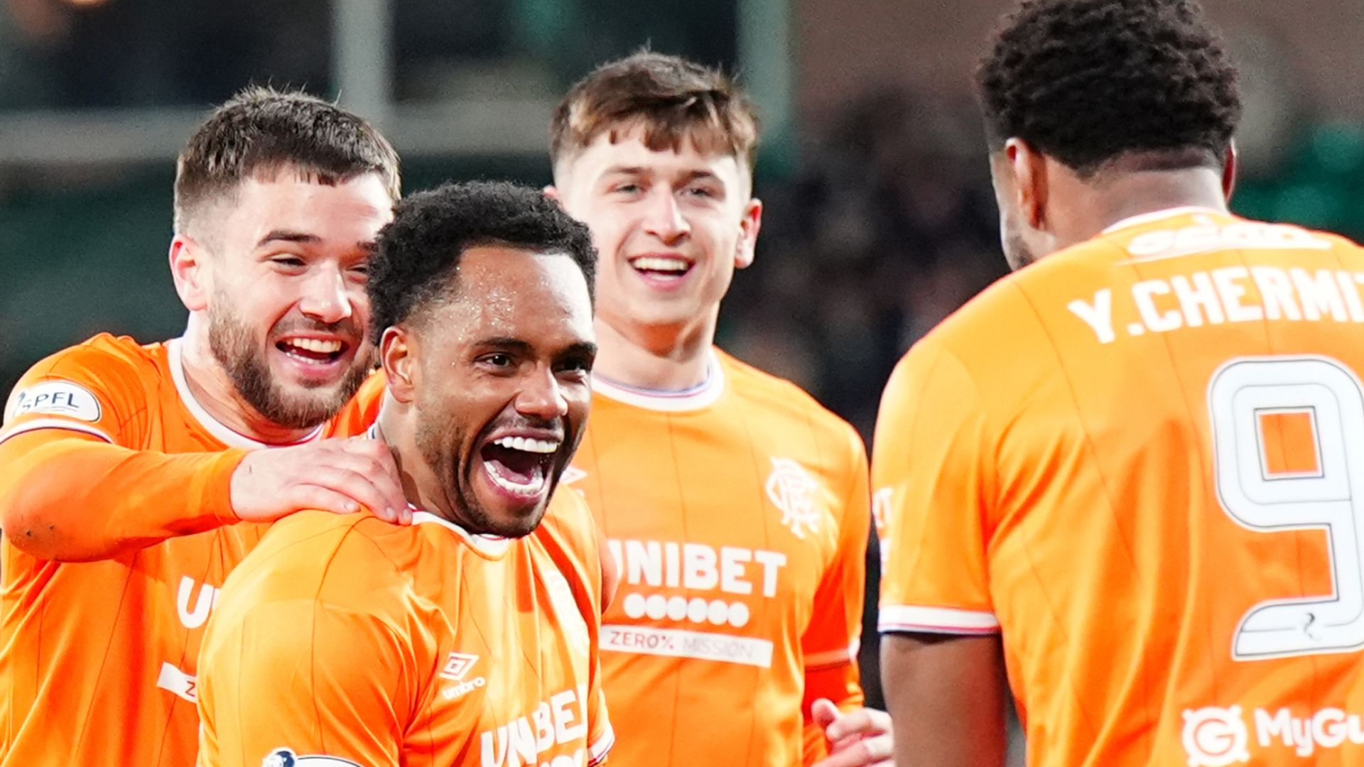 Scottish Prem LIVE! Celtic two up vs Falkirk, Rangers ahead at Hibs