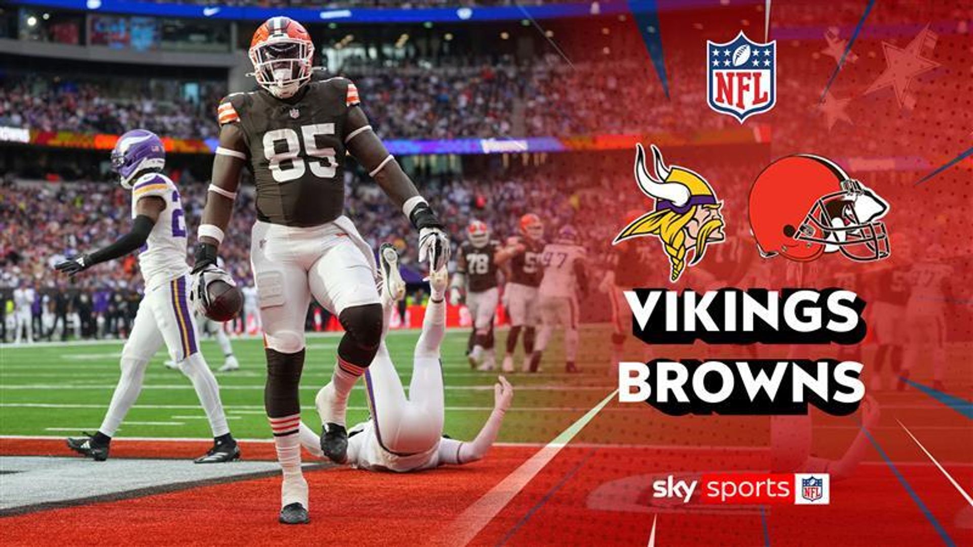 Vikings secure late win against Browns in London