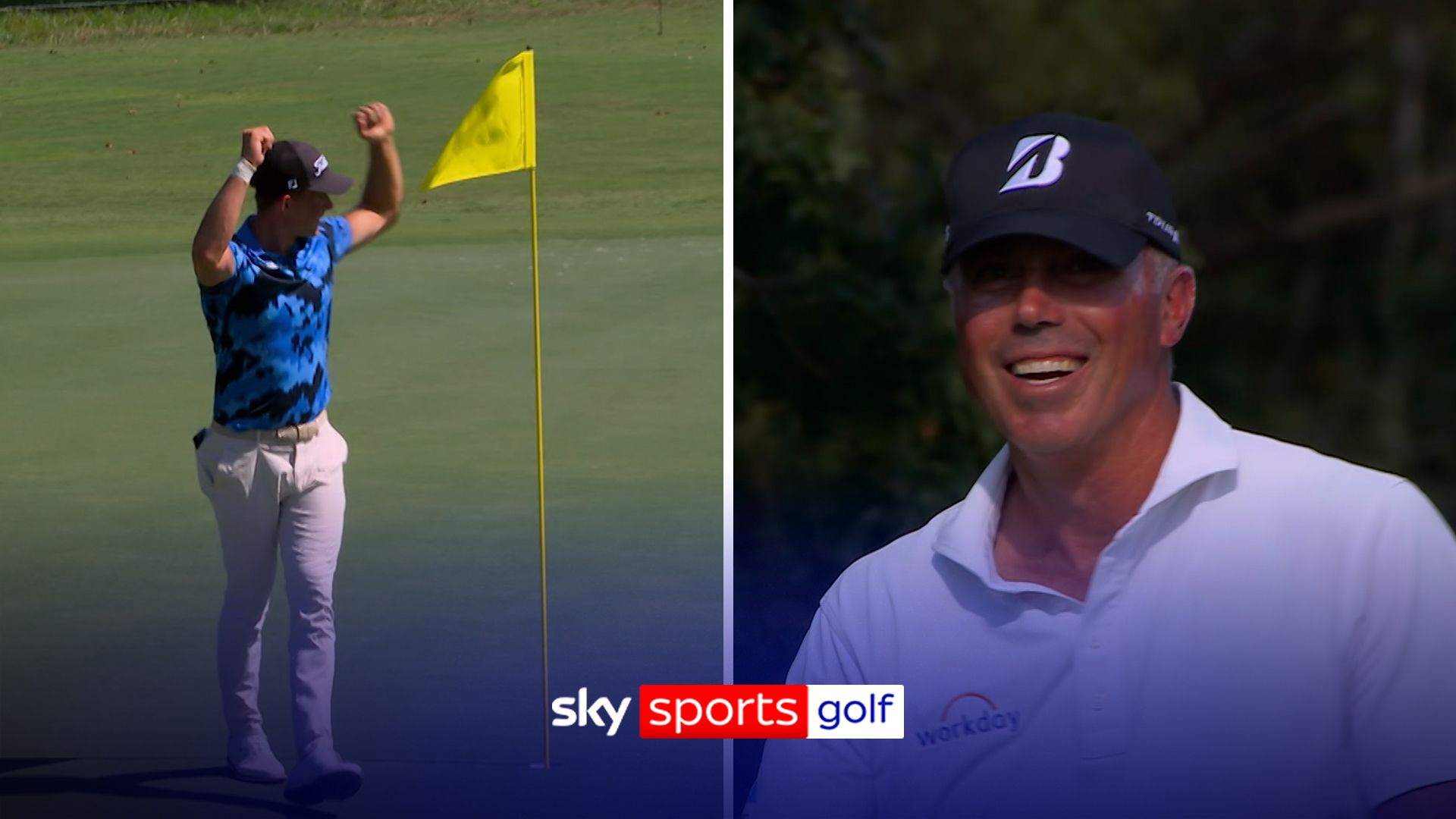 Two identical hole-in-ones... and both players don't realise it's gone in!