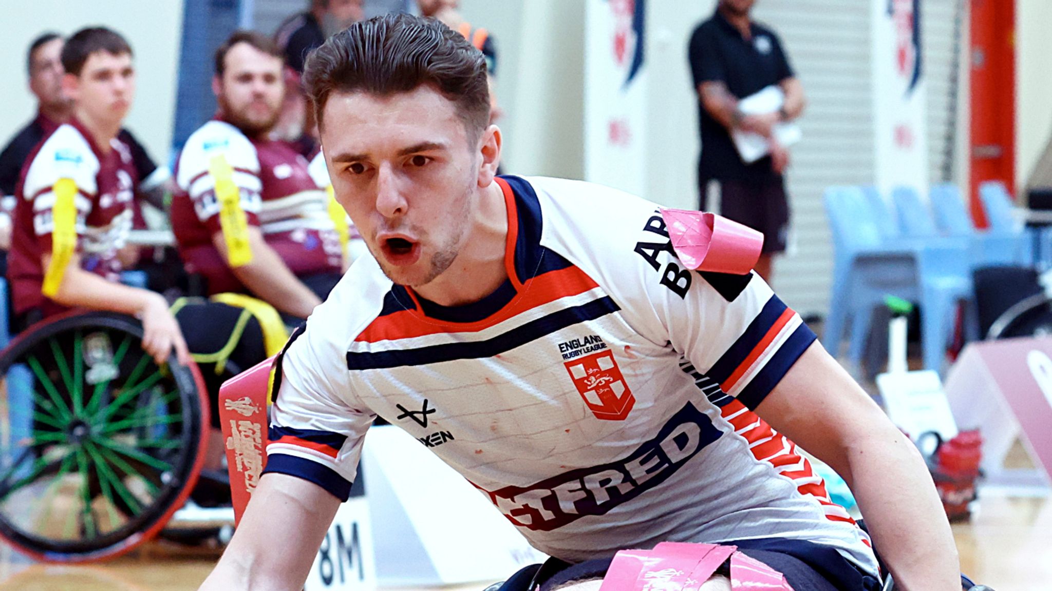 Wheelchair Rugby League Ashes: England fight back to beat Australia in ...