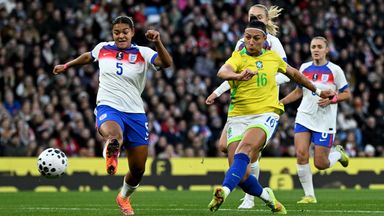 Beatriz Zaneratto put Brazil ahead at the Etihad Stadium