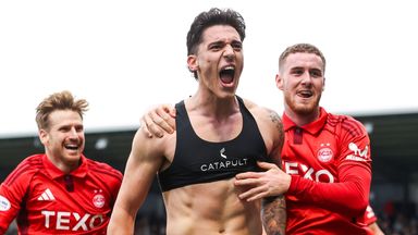 Aberdeen's Marko Lazetic scored the only goal at St Mirren