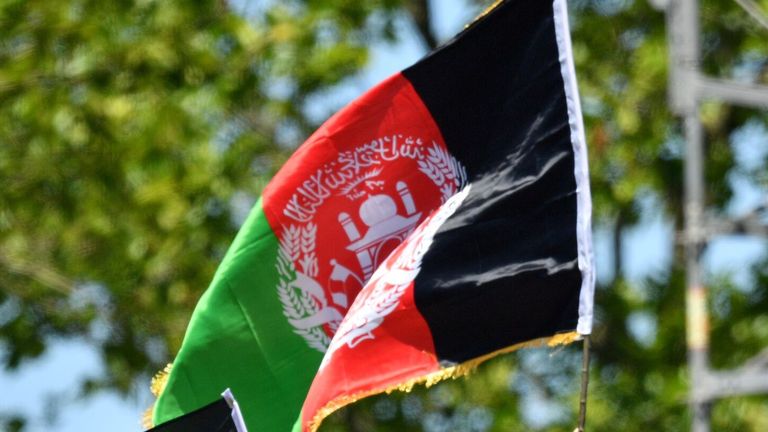 Afghanistan flag at a cricket match (Getty Images)
