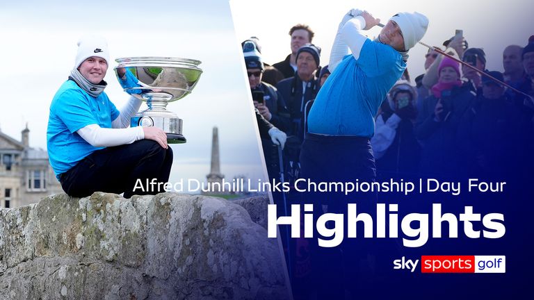 Highlights from day four of the Alfred Dunhill Links Championship at the Old Course St Andrews, Carnoustie and Kingsbarns in Scotland.