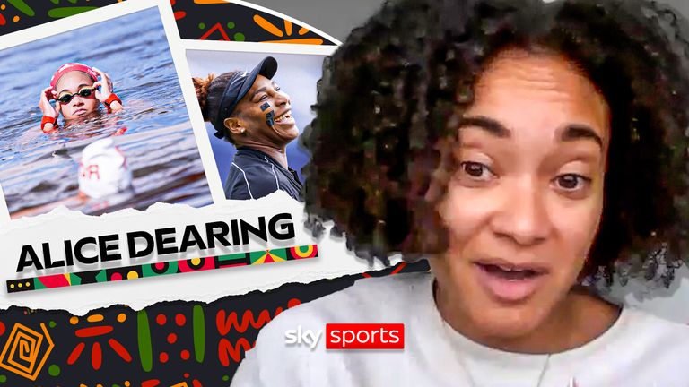 Alice Dearing Swimming