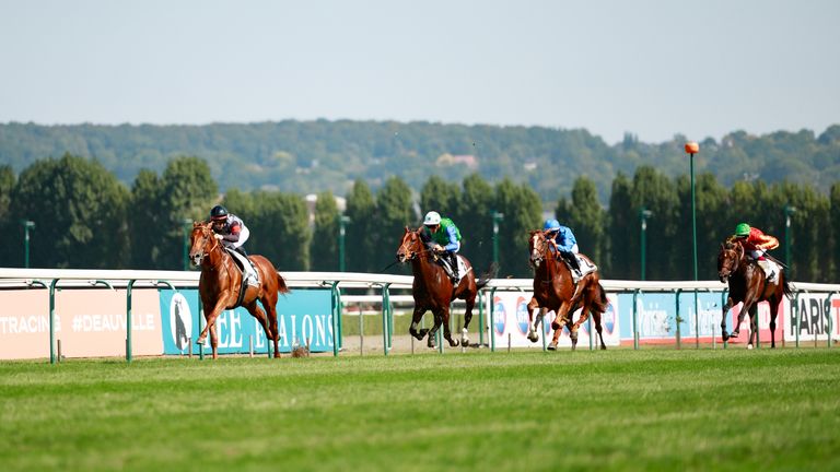 Alohi Alii (CP. Lemaire) wins Prix Guillaume d'Ornano Gr. 2 in Deauville, France, 16/08/2025, photo: Zuzanna Lupa