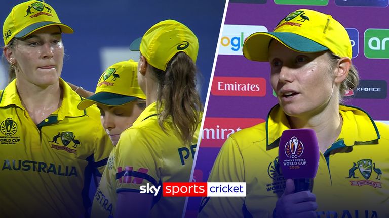 A capitã da Austrália, Alyssa Healy, fala sobre sua reação à derrota para a Índia na semifinal da Copa do Mundo Feminina da ICC.