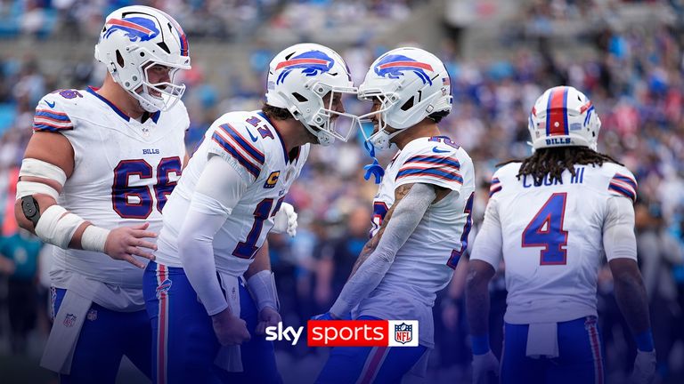 O excelente touchdown de Khalil Shakir de 54 jardas fez com que Buffalo se afastasse ainda mais de Carolina.