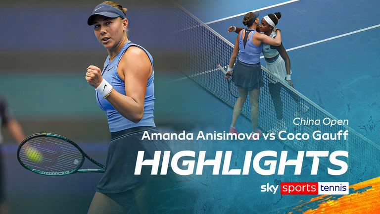 Highlights of Amanda Anisimova against Coco Gauff at the China Open