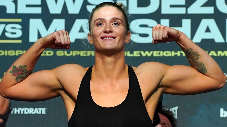 April Hunter has come through a nightmare run to resume her professional boxing career