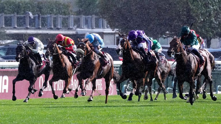 Daryz wins the Qatar Prix de Arc de Triomphe at Longchamp (AP Photo/Michel Euler)