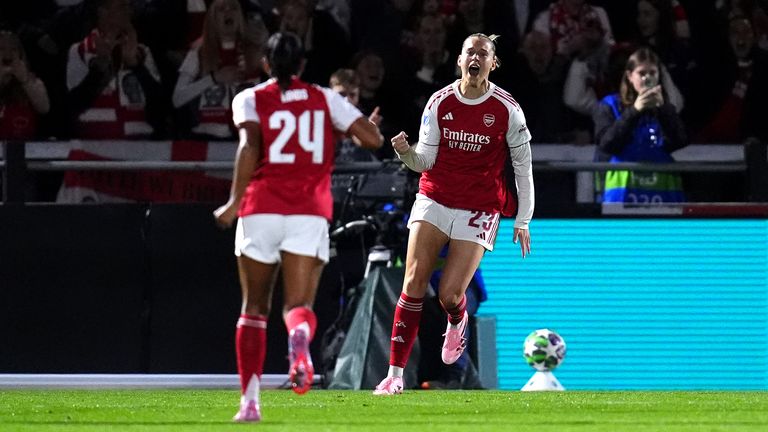 Alessia Russo gave Arsenal the lead before being punished for poor fouls