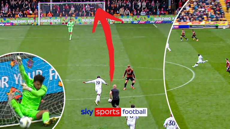 Barnsley score sixty-yard stunner.