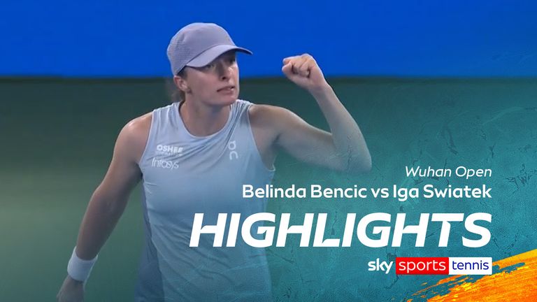 Highlights of the Wuhan Open Round of 16 match between Belinda Bencic and Iga Swiatek.