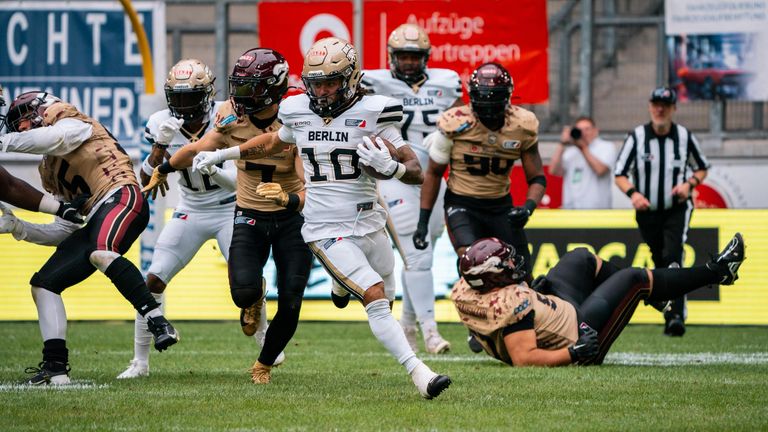 Oram-Jones during his time with the Berlin Thunder last season