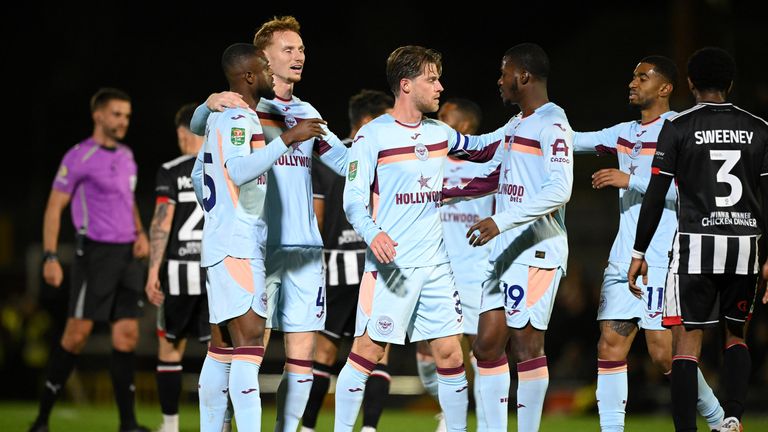 Mathias Jensen gave Brentford the lead against the run of play