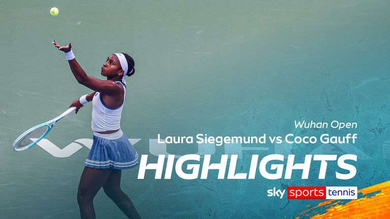 Coco Gauff from the Wuhan Open