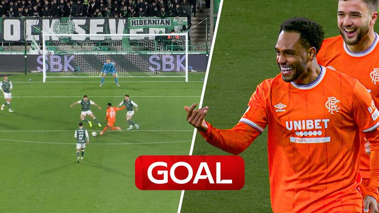 Gol de Danilo contra o Hibs