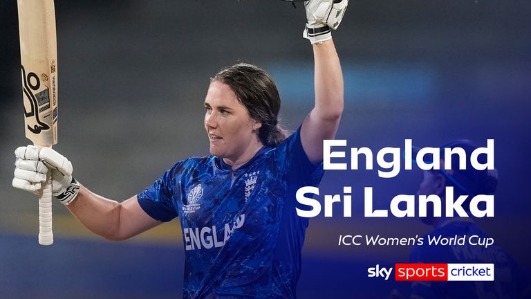 Watch England vs Sri Lanka in the Women's World Cup from Colombo. 