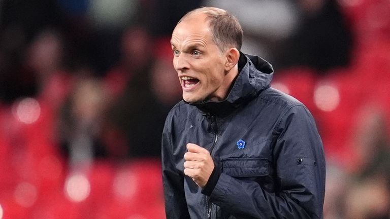 Thomas Tuchel ficou frustrado com o nível de apoio da Inglaterra na vitória por 3 a 0 sobre o País de Gales