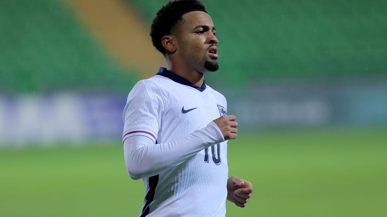 England U21 forward Ethan Nwaneri