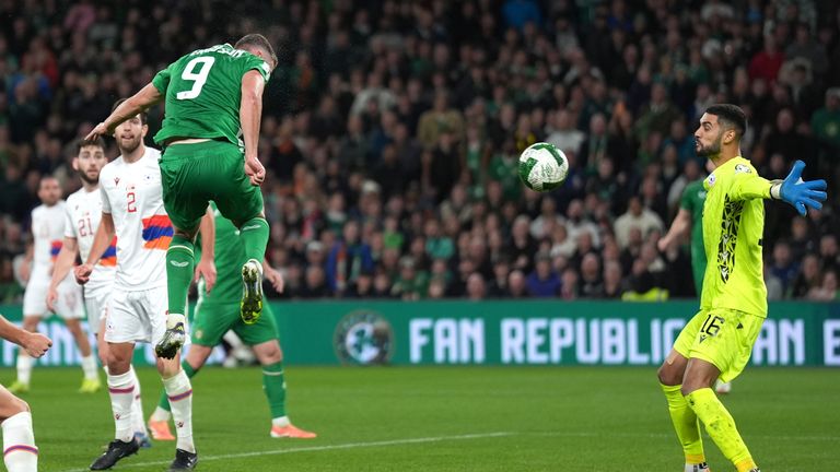 Evan Ferguson's header secured the win for the Republic of Ireland against Armenia