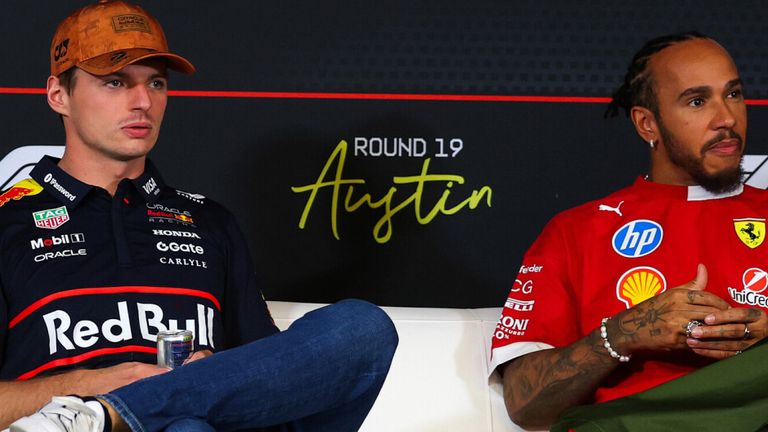 Max Verstappen and Lewis Hamilton (Red Bull Content Pool)