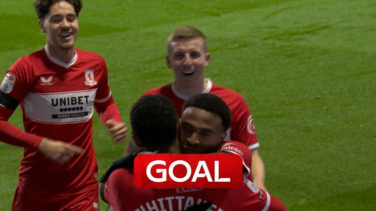 A superb team goal saw Morgan Whittaker open the scoring for Middlesbrough in their Championship encounter with Sheffield Wednesday.
