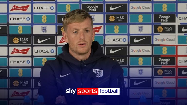 Jordan Pickford is satisfied to have kept eight straight clean sheets, breaking an England record, and is confident they can book World Cup qualification with a win against Latvia on Tuesday.