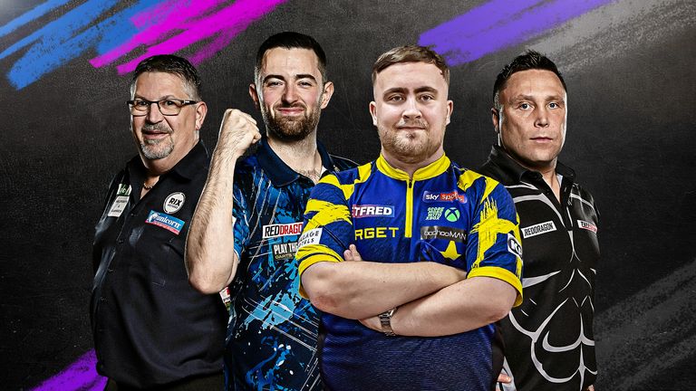 Gary Anderson, Luke Humphries, Luke Littler and Gerwyn Price