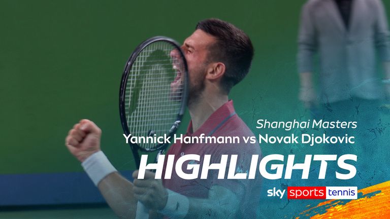 Highlights of the round of 32 match between Yannick Hanfmann and Giovanni Novak Djokovic at the Shanghai Masters.