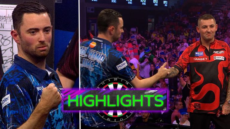 Highlights: Luke Humphries beats Nathan Aspinall in thrilling World Grand Prix showdown