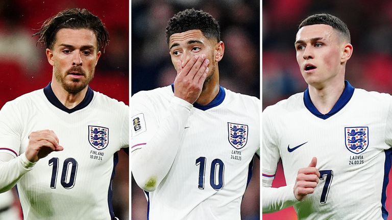 Jack Grealish, Jude Bellingham e Phil Foden foram omitidos da última seleção inglesa de Thomas Tuchel
