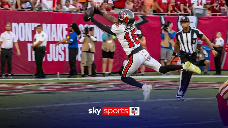 San Francisco 49ers @ Tampa Bay Buccaneers | Tez Johnson scores first TD with a stunning grab